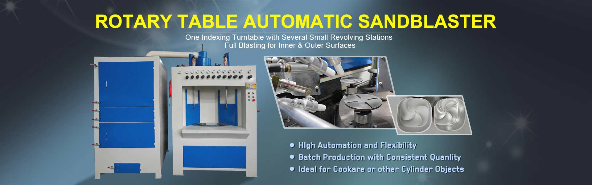 rotary table sandblaster