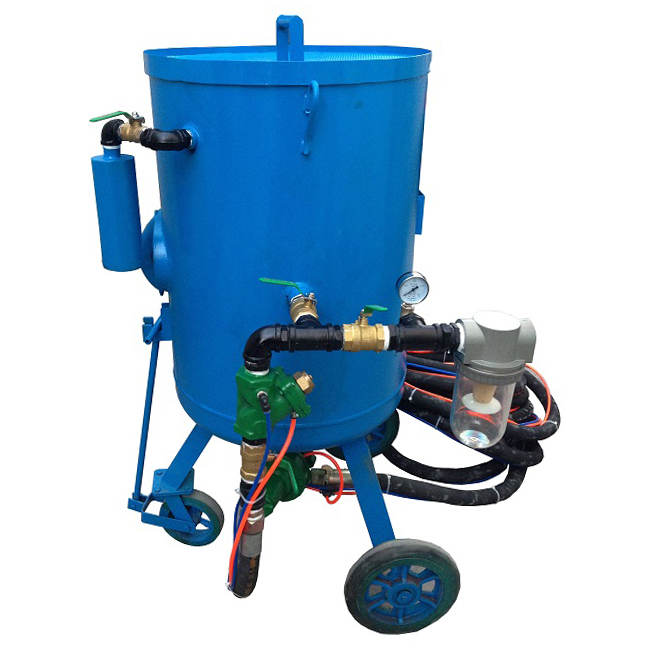 Portable Sandblasting Equipment for Sale, Pressure Pot Sandblasting