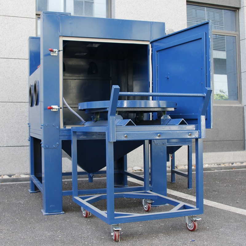 Turntable Sand Blast Cabinet，heavy-duty Blast Cabinet For Moulds 